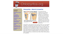 Desktop Screenshot of chlorpyrifos.org