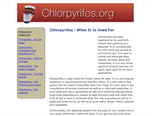 Tablet Screenshot of chlorpyrifos.org
